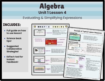 Evaluating & Simplifying Expressions| Algebra Lesson