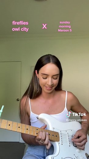 Fireflies x Sunflower Mashup on Guitar Loop by Ayla Tesler-Mabe