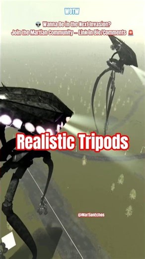 REALISTIC War of The Worlds Tripod GAMEPLAY! 💯 (ROBLOX!) #WarOfTheWorlds #Tripods #wotw #alien #game