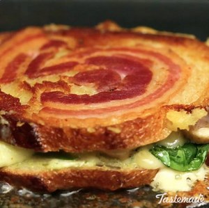 Pancetta Grilled Cheese Sandwich Save this recipe: https://taste.md/2jqWYmN | Tastemade