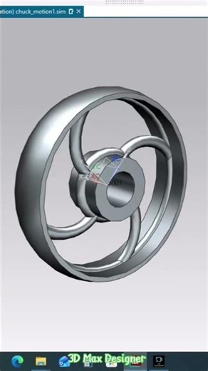 3D Chuck motions assembly for nx 👍 #viral #3dmodelingsoftware #music #shortvideo #nxcad #art