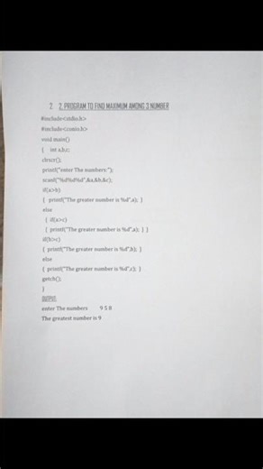 Computer printed C programs project work #project #school #computerprogramming #program📝📖#notes