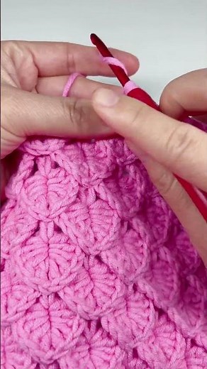 😍😍😍Crochet Crocodile Stitch Blanket | #33 Easy Crochet Baby Blanket Stitch | DIY | Shorts