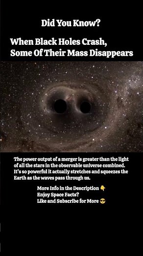 How Black Hole Collisions Convert Mass Into Gravitational Waves