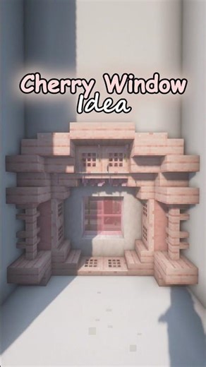 How to make a Cherry Blossom Window in Minecraft Tutorial! #minecraft