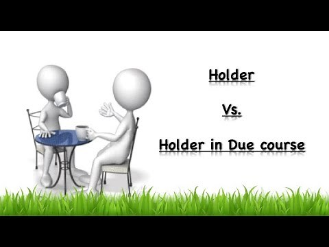 Holder Vs Holder in Due Course well Explained | CA Swaroop 4 Law