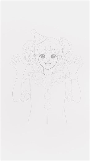 Clown Glow Up 🤡✨ From Sketch to Magic!