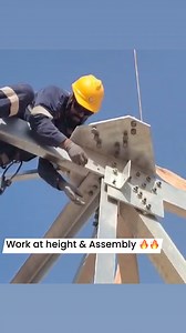 294K views · 1.2K reactions | Work at height and tower assembly #facebook #video #Lineman #comstruction #video #community | Electrical Transmission line | Facebook