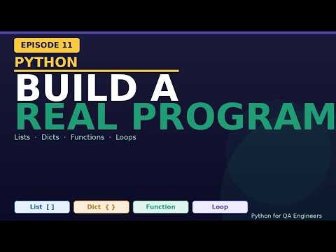 Build Real Program with Lists Dict Loops Functions