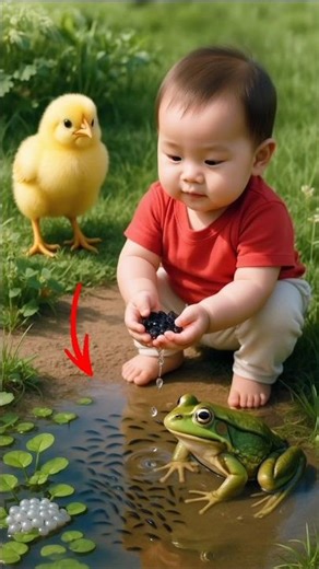 When a frog gives birth in secret 💔🐸