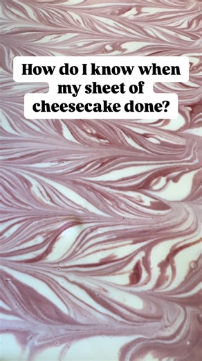 Vanessa Casper | Pastry Chef | Recipe Developer | The jiggle test never lies. Here’s how to know your cheesecake is perfect. Knowing when a sheet of cheesecake is done is all about the... | Instagram