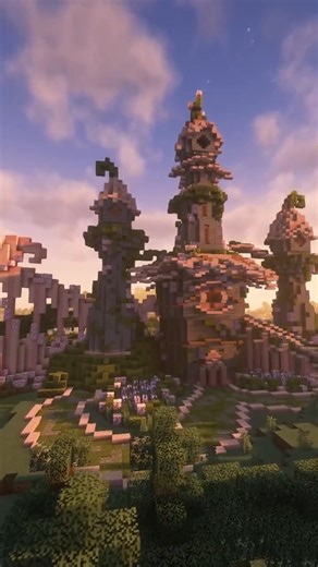 Minecraft Fairy Tower - Home Series Day 40 #minecraft #minecraftbuilding #fyp