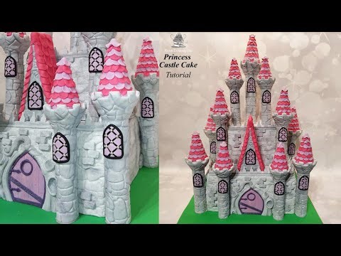 How to make a Princess Castle Cake Decorating Tutorial