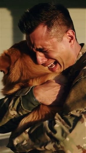 The Moment This Soldier Sees His Dogs Again #emotional #reunion #dog