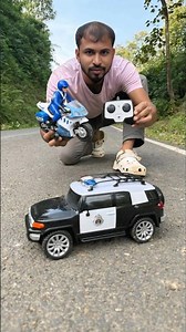 Remote Control Police Car Vs Police Bike Competition