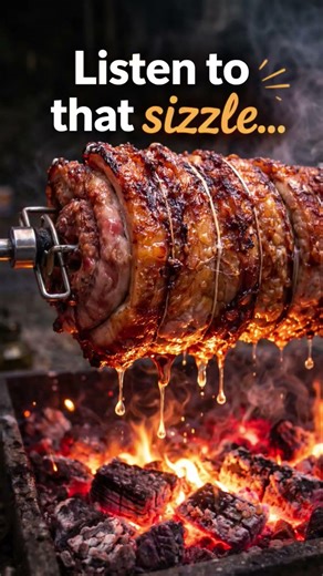 Slow Roast Pork on the Spit