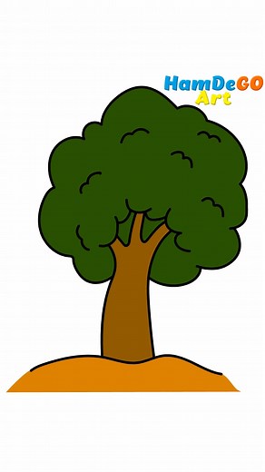 Aprende a dibujar un hermoso árbol paso a paso 🌳✨ Dibujos faciles para principiantes ✍drawing tutorials - Drawing for beginners 🥰 Easy drawing - Dibujos faciles #drawing #draw #howtodraw #learntodraw #sketch #skechbook #coloringpage #cartoon #viral #trees #arboles #dibujo #simple #cute #beautiful #reelsvideo #reels #reelsviral #fbreelsvideo #fbreels #fyp | Hamdego Art