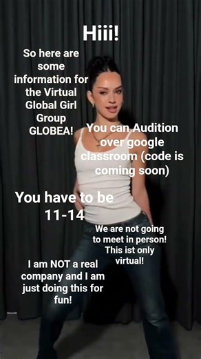 The Code for the Google classroom is coming soon! #VirtualGlobalGirlGroup #Katseyedaniela
