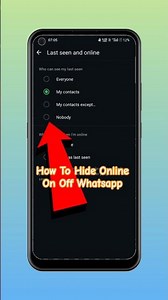 WhatsApp Online Hide Kaise Kare 2026 | #shorts #techvjx