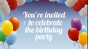 5th birthday animated invitation.