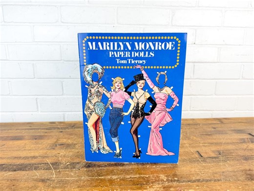 1979 Marilyn Monroe Paper Dolls Book | Tom Tierney Dover | Uncut Vintage Paper Doll Set | Hollywood Movie Costumes - Etsy