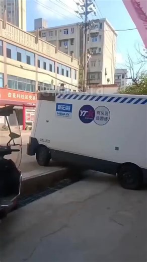 In China, driverless delivery vans have become a total meme, they plow through crumbling roads, fresh concrete, motorcycles, anything. Nothing stops them.