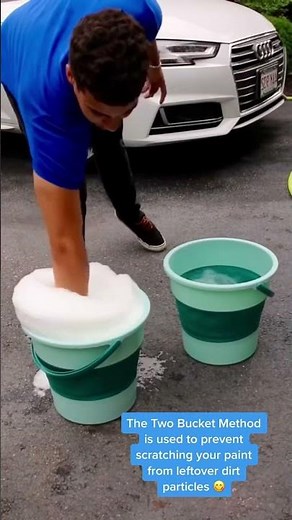 Two Bucket Method #cars #cardetail #carwash