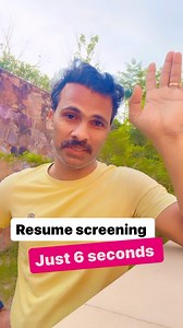 71K views · 1K reactions | The “6 seconds test” for resume screening...