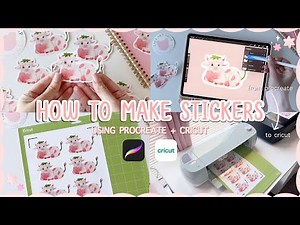 How To Make Stickers Using Procreate & Cricut ✨ print & cut sticker tutorial
