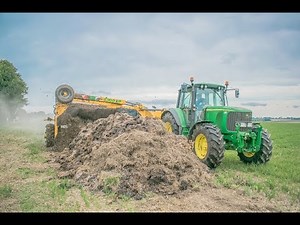 Compastage de fumier: John Deere 6620 & Ménart 4300 SP
