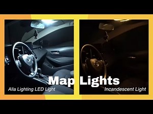 How to Change | Replace Toyota Corolla Map Lights Bulbs, LED install