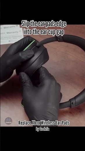 How to Replace Xbox Wireless Headphones Ear Pads / Cushions | Geekria