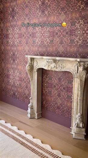 Dreaming of a cozy evening by this faux fireplace… | Real Simple