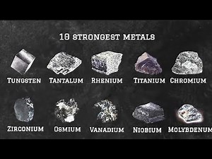 ALL 10 strongest METALS in 3 MINUTES