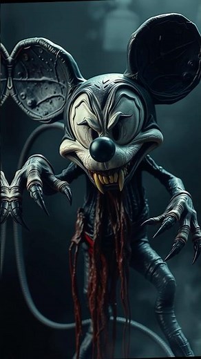 True Scary: Mickey Mouse's VINTAGE ZOMBIE Decay! (Part 1) #scarytransformation #disneyhorror