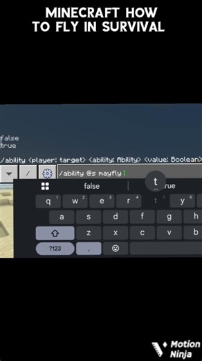 minecraft how to fly in survival #minecraft #trend #viral #gaming