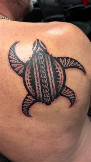 Polynesian Sea Turtle Tattoo Cover-Up Ideas