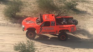 3 minutes of raw Helicopter footage of Robby Gordon during the 2018 Baja 1000. Look at that suspension work! | Planet Robby