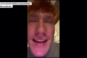 Tiktoker Covers Parents' Kitchen In Peanut butter