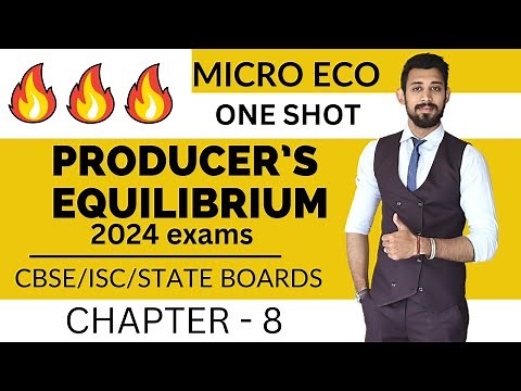 Producer's Equilibrium | Easiest Explanation | Micro economics | Chapter 8