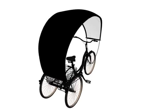 Large canopy for adult tricycles such as Wald, Schwinn or Crolan
