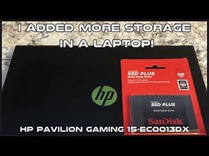How To Install an SSD (or M.2) IN A Laptop! HP Gaming Pavilion 15-EC0013DX