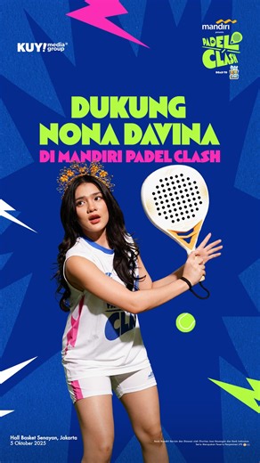 Media Clash by KUY Media Group on Instagram: "Warga Manado, yuk dukung Nona Davina di Mandiri Padel Clash Road to Livin’ Fest Sport🎾 Beli tiketnya, sekaraaaang🤩 — Tiket Normal Mandiri Padel Clash Road to Livin’ Fest Sport🎾 General Prices: 🎟Tribune Rp150.000 🎟VIP Rp250.000 🎟Fronrow Rp350.000 🎟Tribun Restricted Rp50.000 🎟VIP Restricted Rp75.000 Promo Mandiri: 🎟Tribune Rp120.000 🎟VIP Rp200.000 🎟Frontrow Rp280.000 🎟Tribune Restricted Rp40.000 🎟VIP Restricted Rp60.000 🔗bmri.id/padelclas