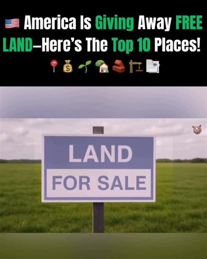 Hereafter Farms | 🐄🪴🍉🥬 | Free Land? What’s the catch 👀 Across America, several towns are offering free land to attract new residents. Most require you to build a... | Instagram