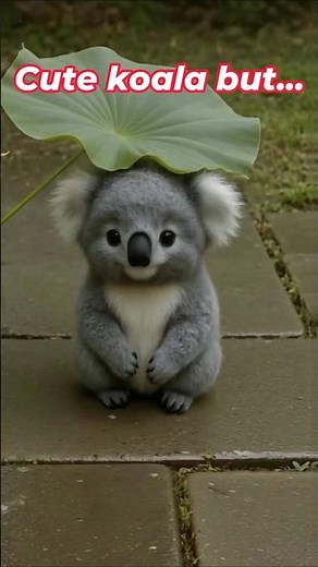 WET KOALA #shorts #fantasyart #fantasyworld