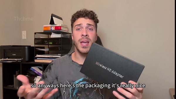 Wireless hdmi Receiver/mini Projector with WiFi and Bluetooth Adapter 5G WiFi Distance 50M Decoding 4K HD Audio from Phone Laptop top Boxes Video Game to TV/Monitor...