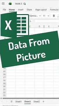 📸 Convert Image to Excel in 1 Click! 😲 | Excel Data from Picture Trick
