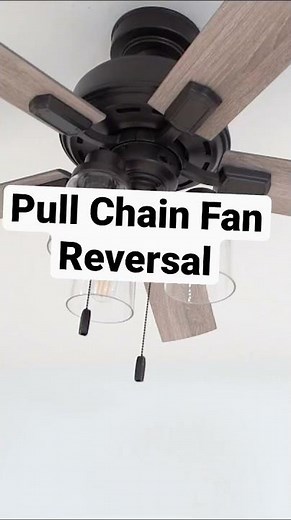How To Reverse your Pull Chain Ceiling Fan
