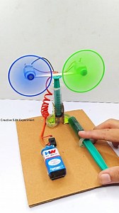 1.7M views · 7.7K reactions | Hydraulic Double Fan • Dc Motor | #dcmotor #tech #scienceexperiments #reelstrending | Creative SJM Experiment | Facebook