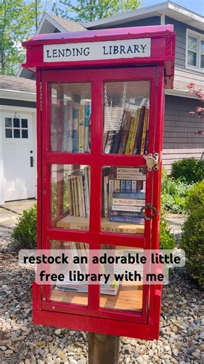 on a mission to restock the little free libraries in my community #asmr #restock #books #booktok